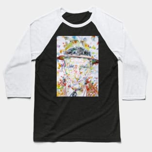 WILLIAM S. BURROUGHS watercolor portrait .1 Baseball T-Shirt